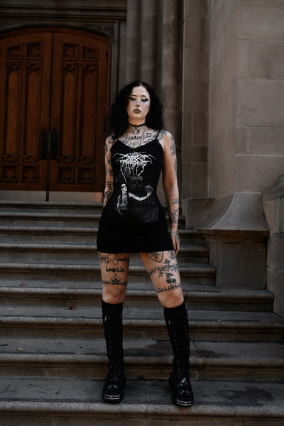 Darkthrone Lace Strap Dress
