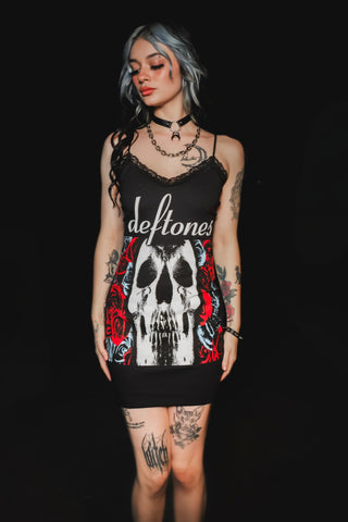 Deftones Lace Strap Dress