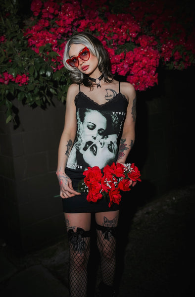 Type O' Negative Lace Strap Dress