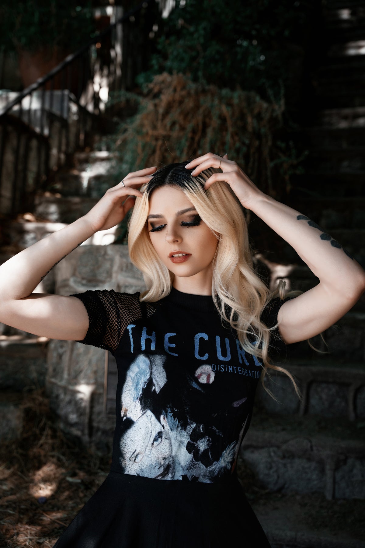 The Cure Fishnet Baby Doll Dress