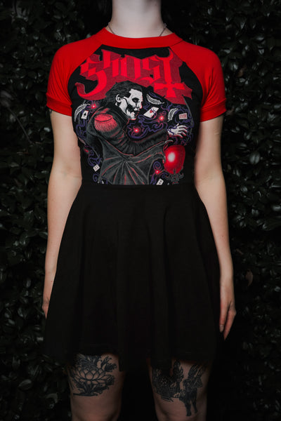 Ghost (Red Sleeves) Baby Doll Dress