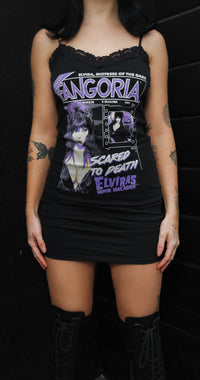 Elvira X Fangoria Magazine Cover Lace Strap Dress