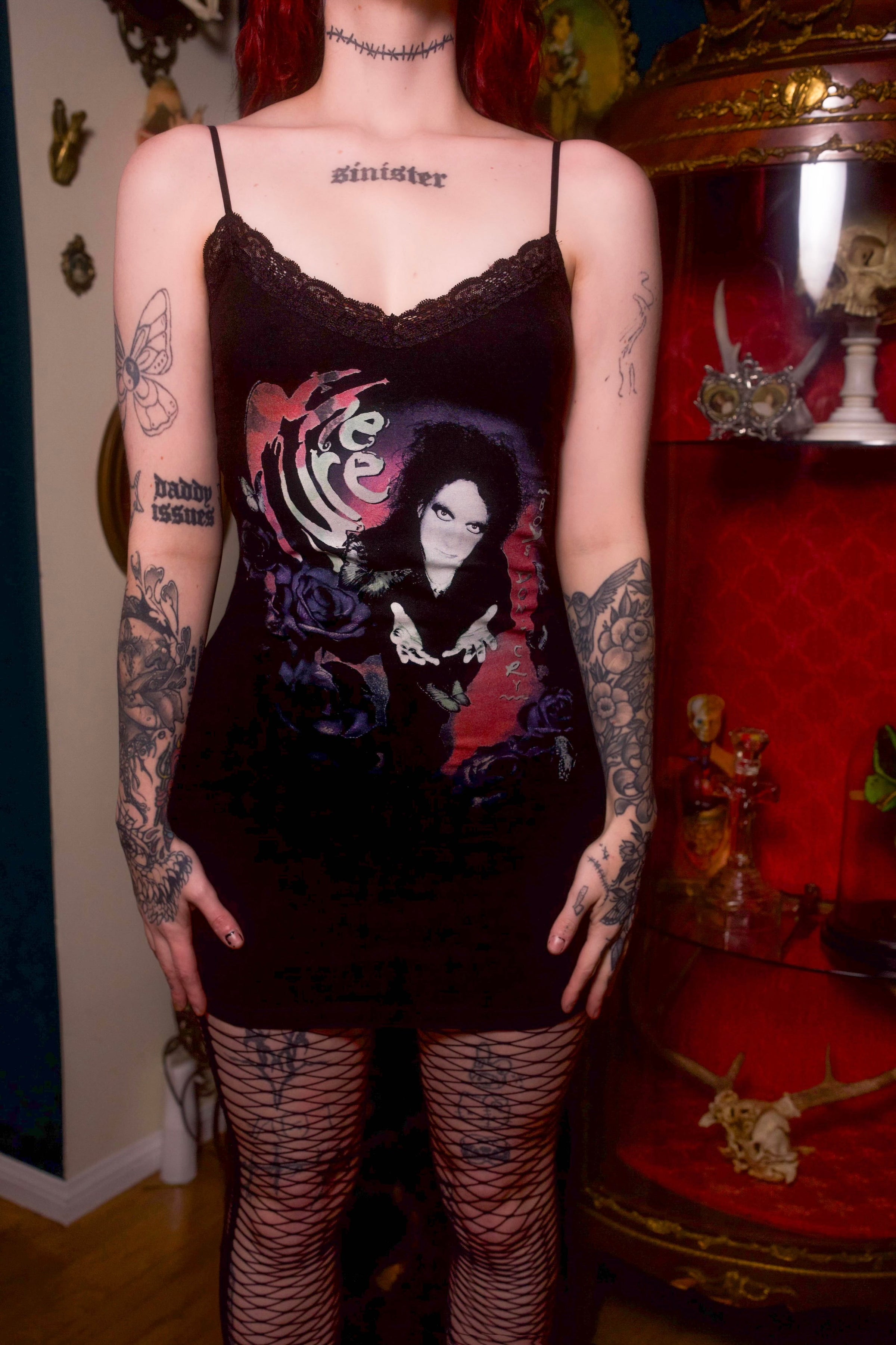 The Cure Lace Strap Dress