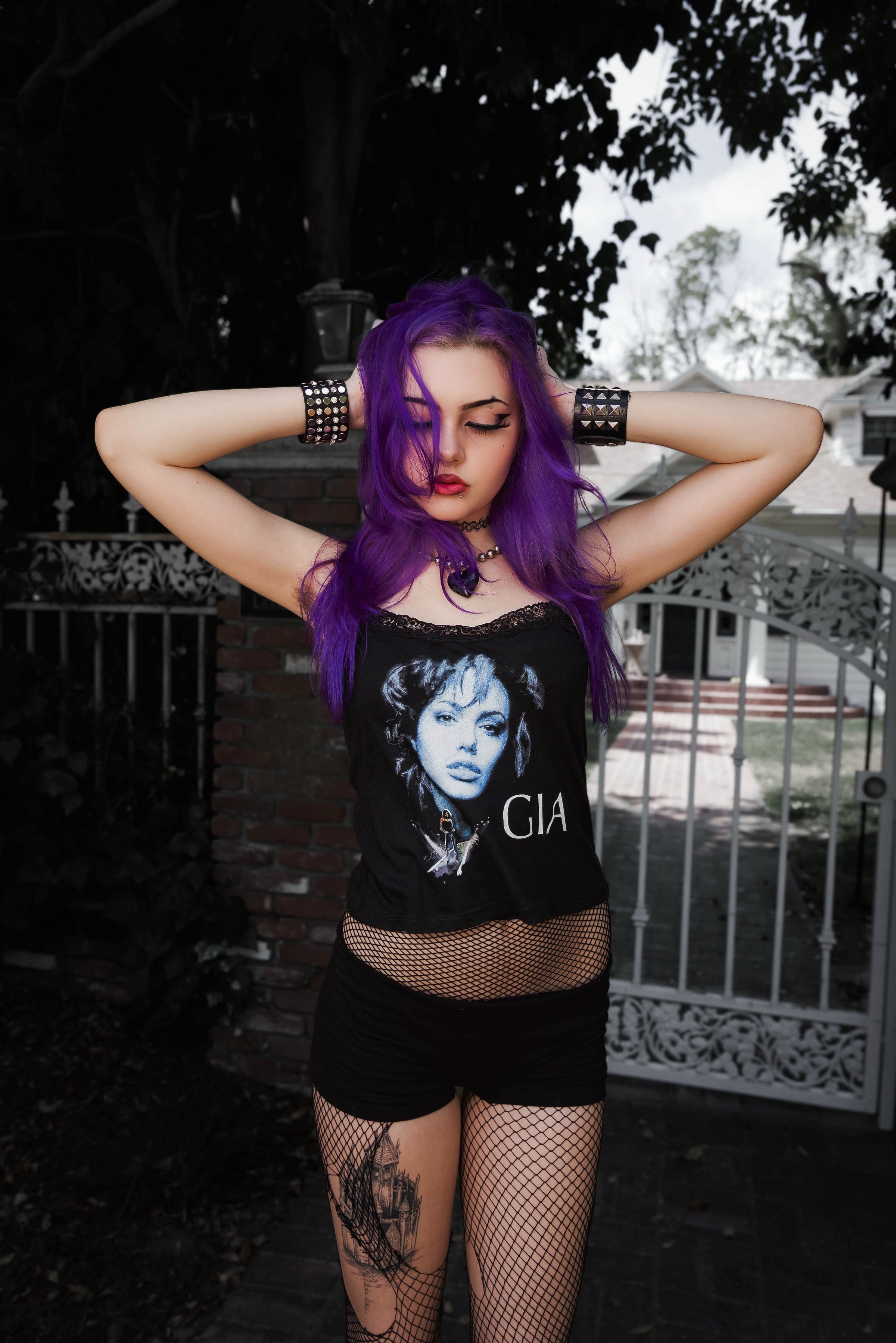 Gia Cropped Lace Tank