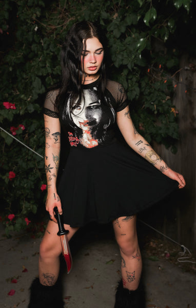 Jennifer's Body Fishnet Baby Doll Dress