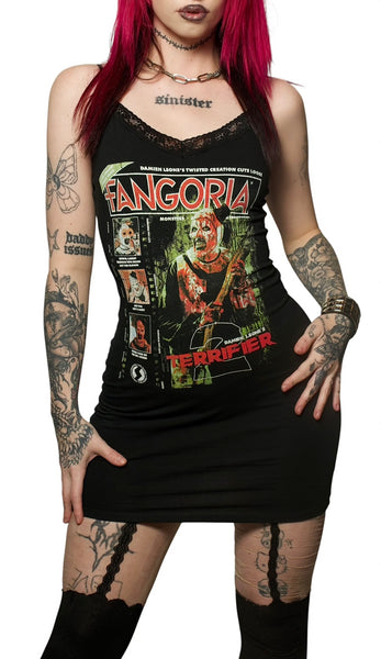 Terrifier X Fangoria Magazine Cover Lace Strap Dress