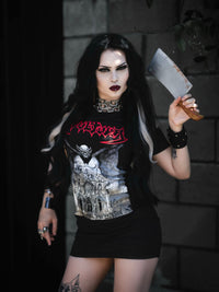 Sepultura Shoulder-Cut Dress