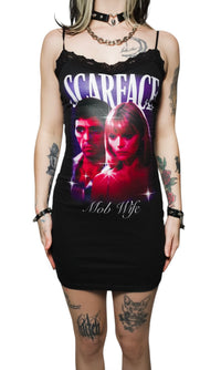 Scarface Lace Strap Dress