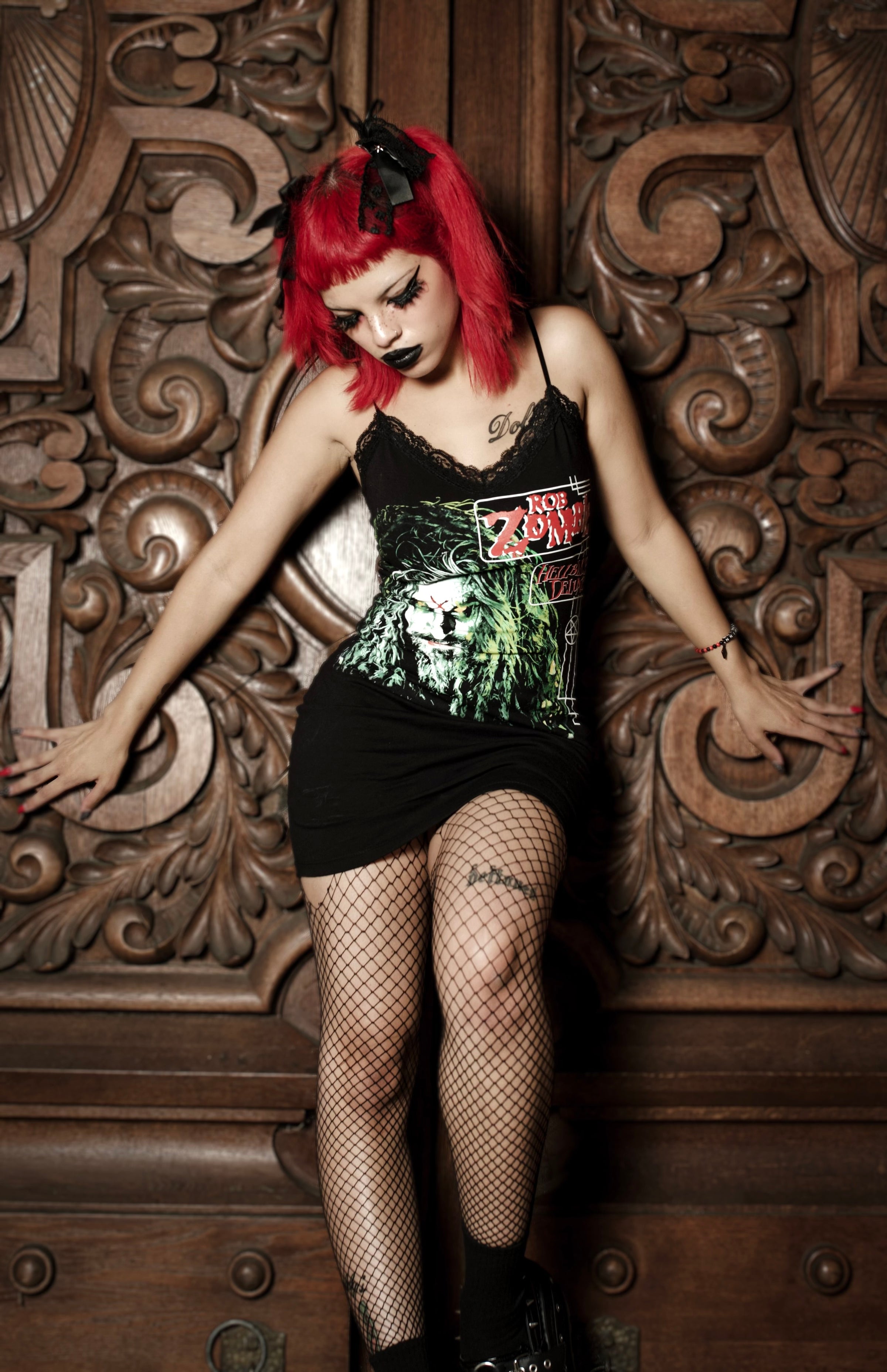 Rob Zombie Lace Strap Dress