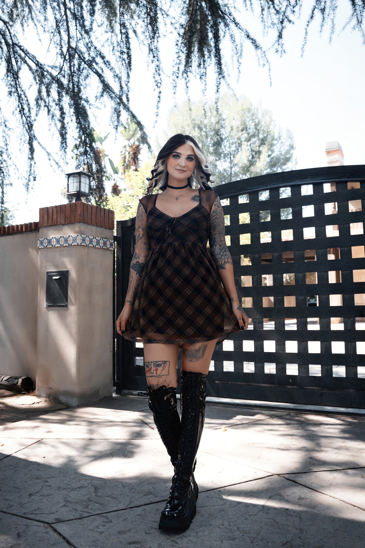 Sweetheart Plaid Mini Dress – Vera's Eyecandy