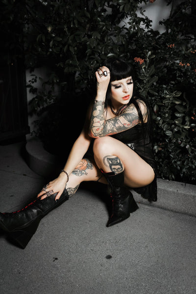 Rozz - Christian Death Mini Slip Dress