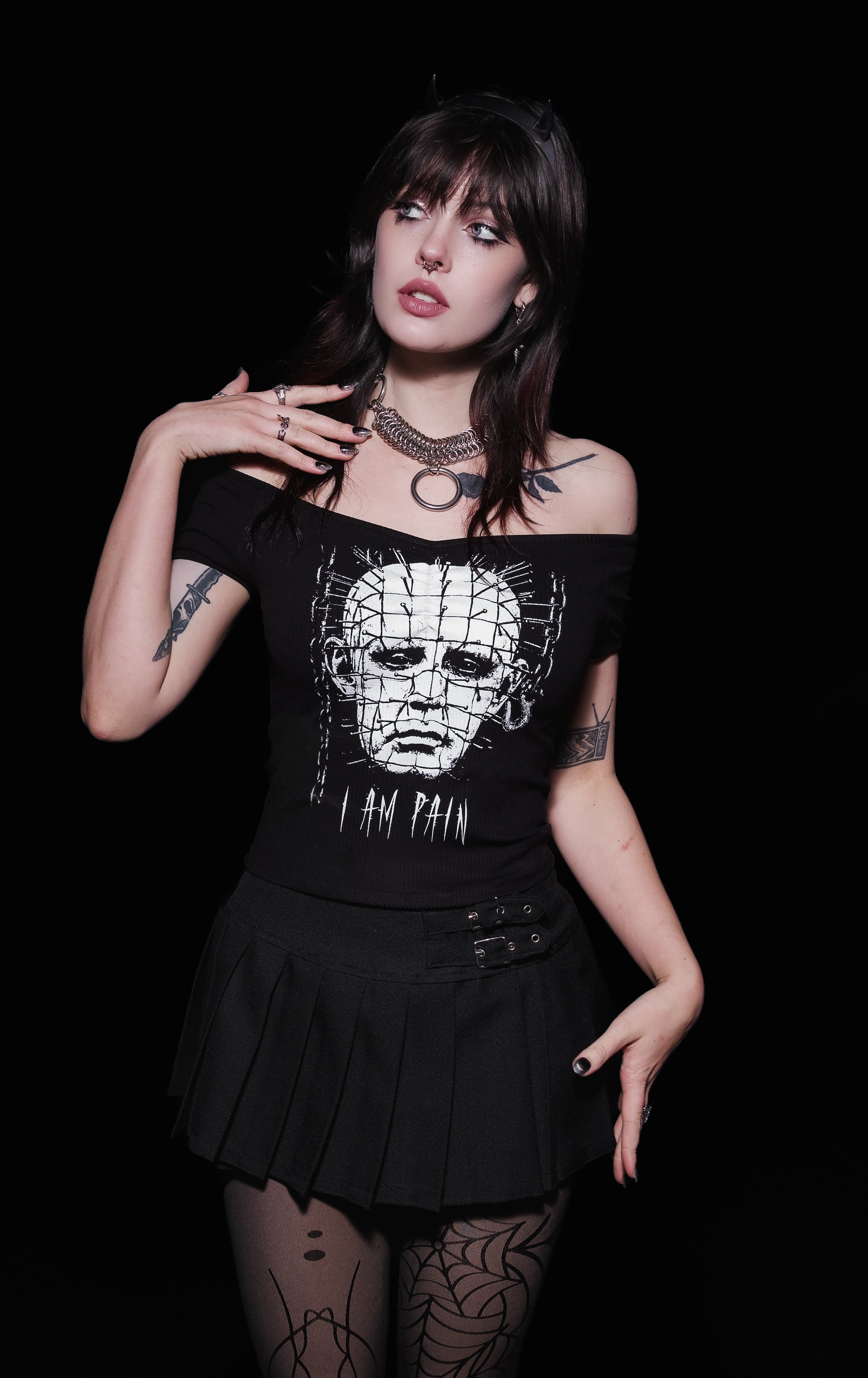 I am Pain Off Shoulder Top