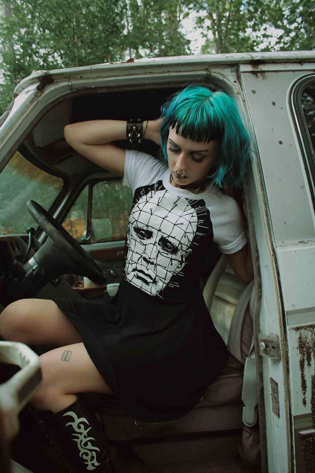 Pinhead (Face) Baby Doll Dress
