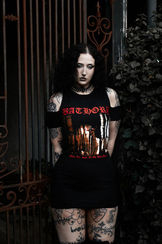 Bathory Shoulder-Cut Dress