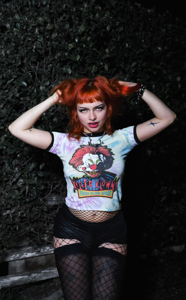 Killer Klowns from Outer Space Tie-Dye Ringer Tee