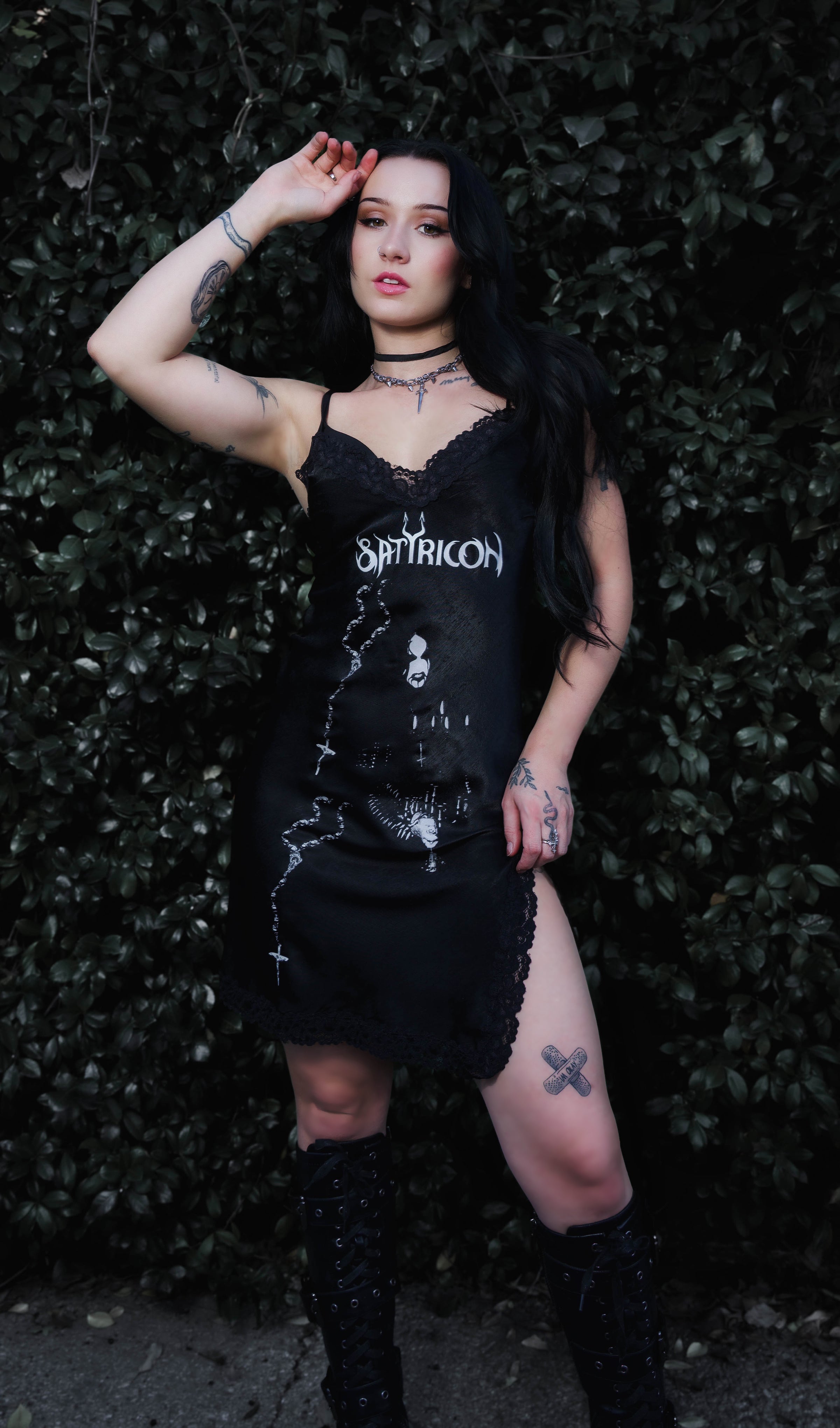 Satyricon Mini Slip Dress (Rosary)