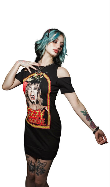 Ozzy Shoulder-Cut Dress