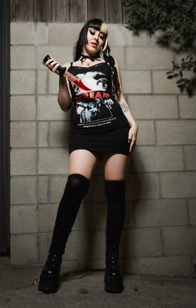 Scream Lace Strap Dress