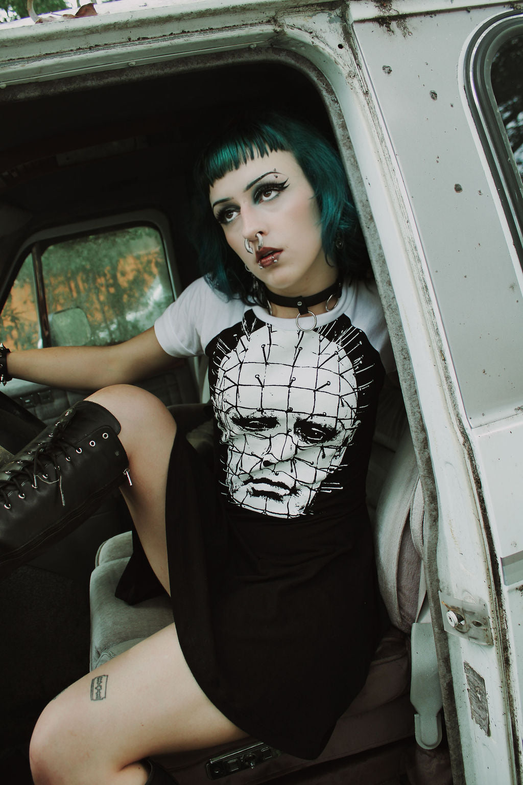 Pinhead (Face) Baby Doll Dress