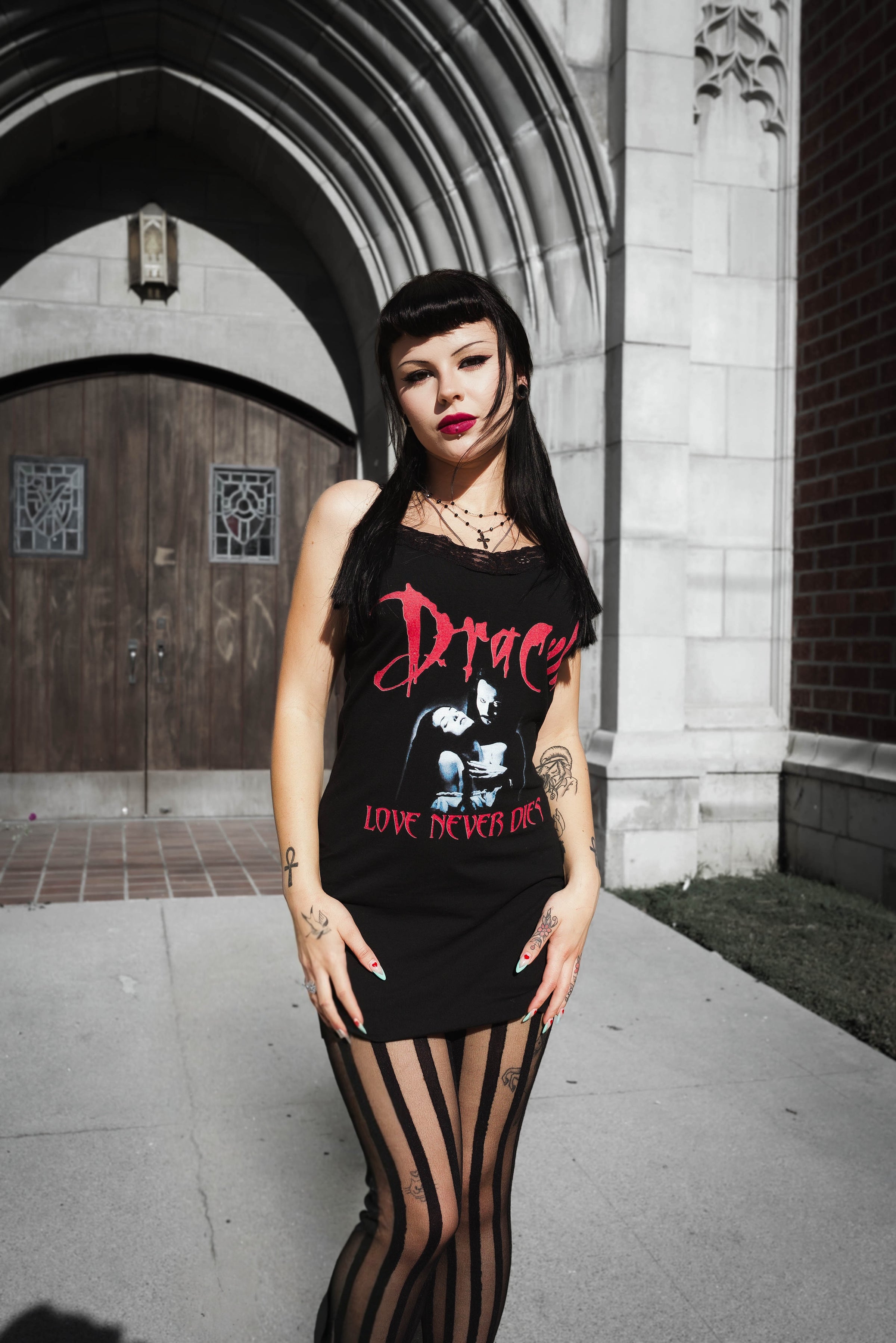 Dracula (Love never dies) Lace Strap Dress