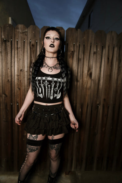 Medieval Weapons Ribbed Tank Top