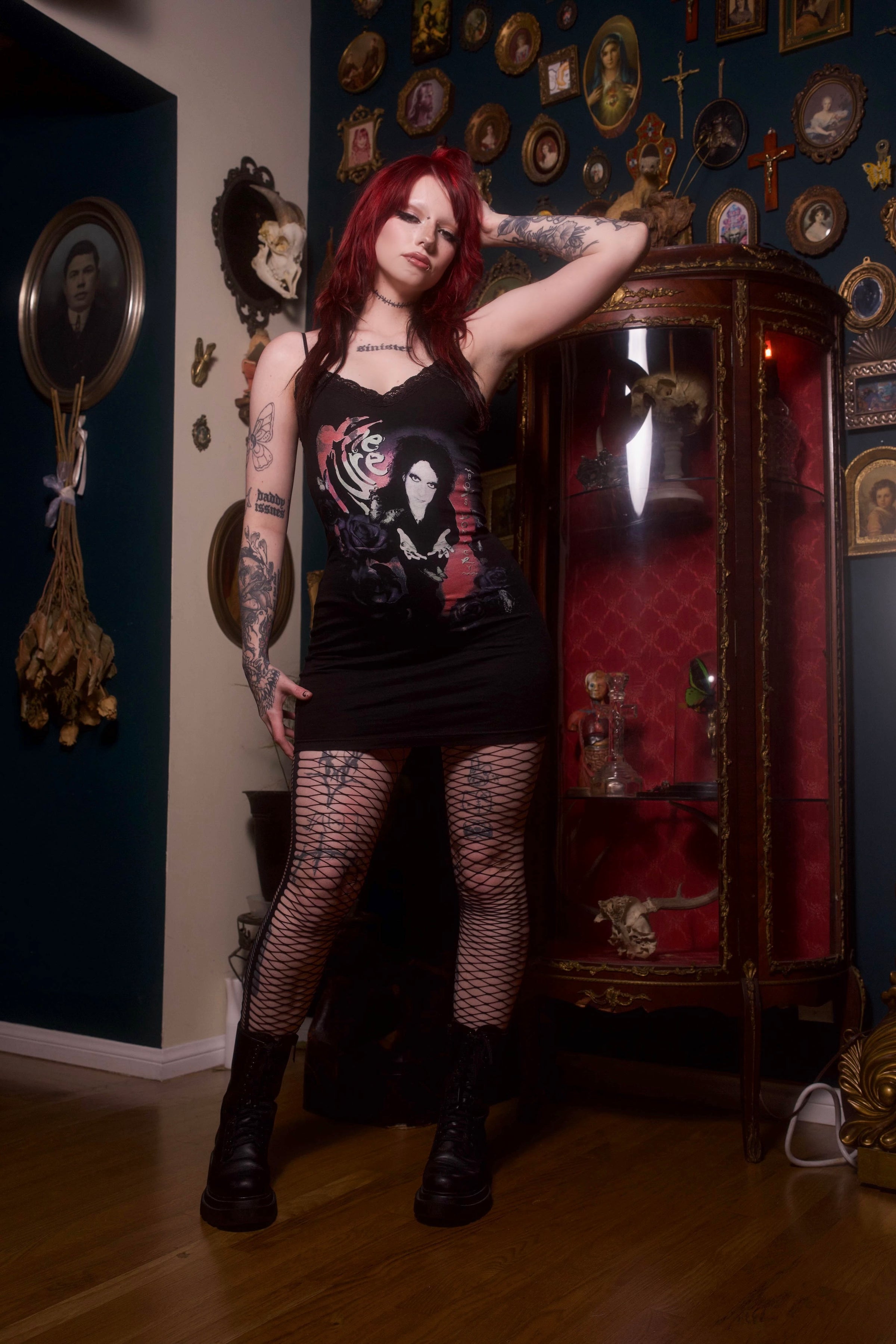The Cure Lace Strap Dress