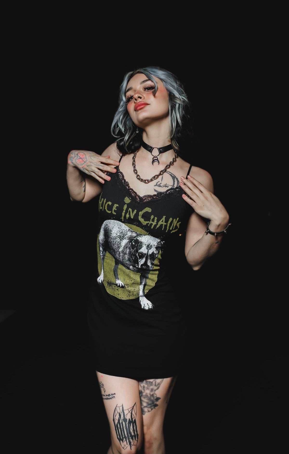 Alice in Chains Lace Strap Dress