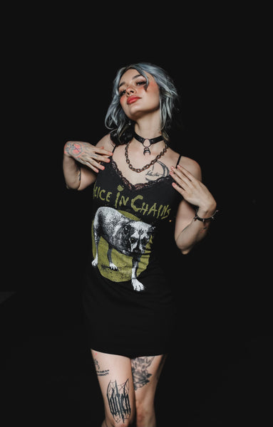 Alice in Chains Lace Strap Dress
