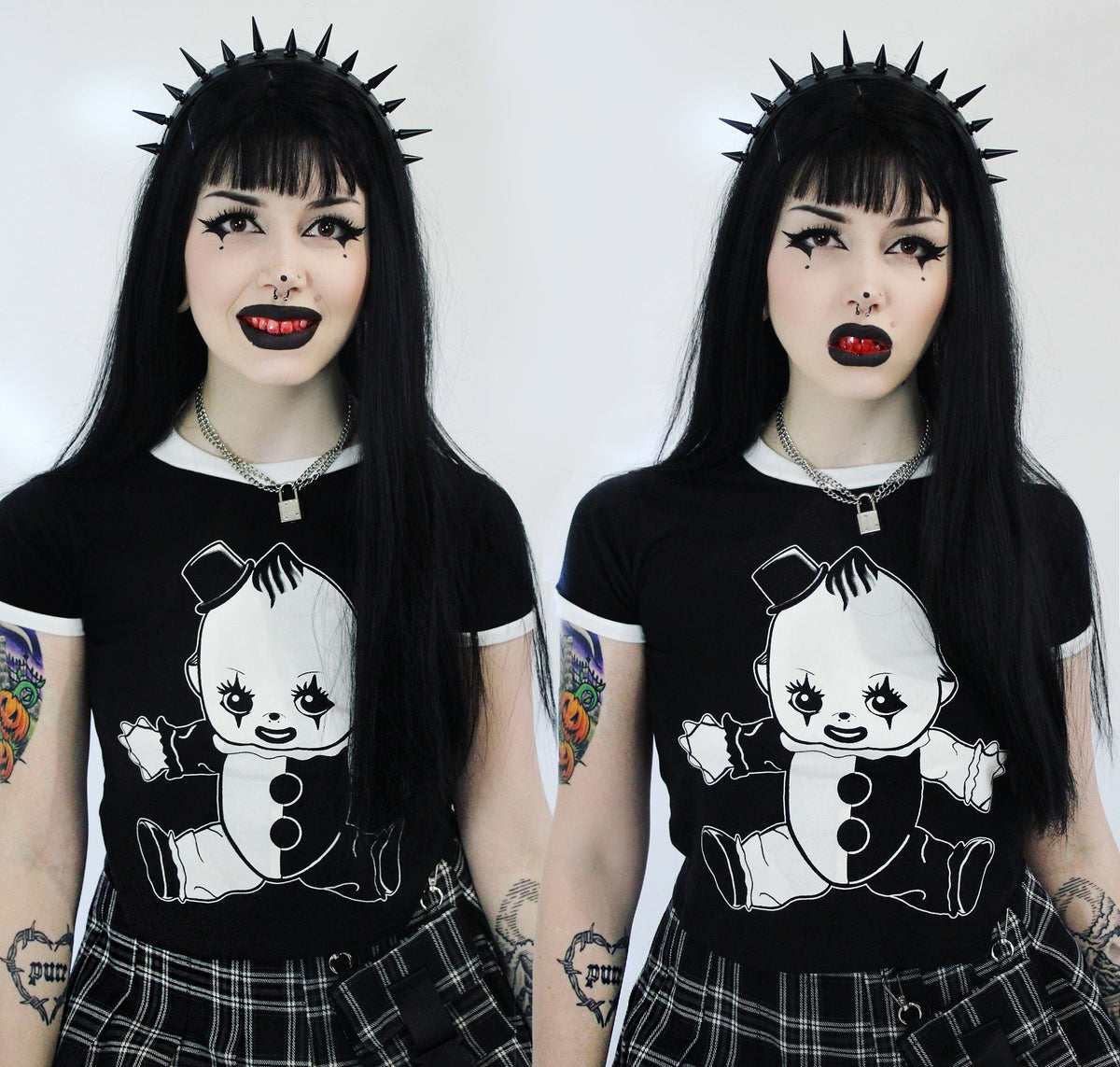 Art The Clown Kewpie Ringer Tee