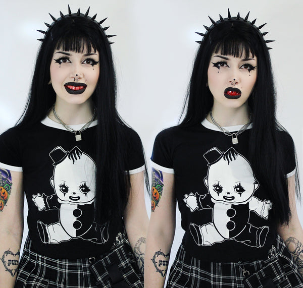Art The Clown Kewpie Ringer Tee