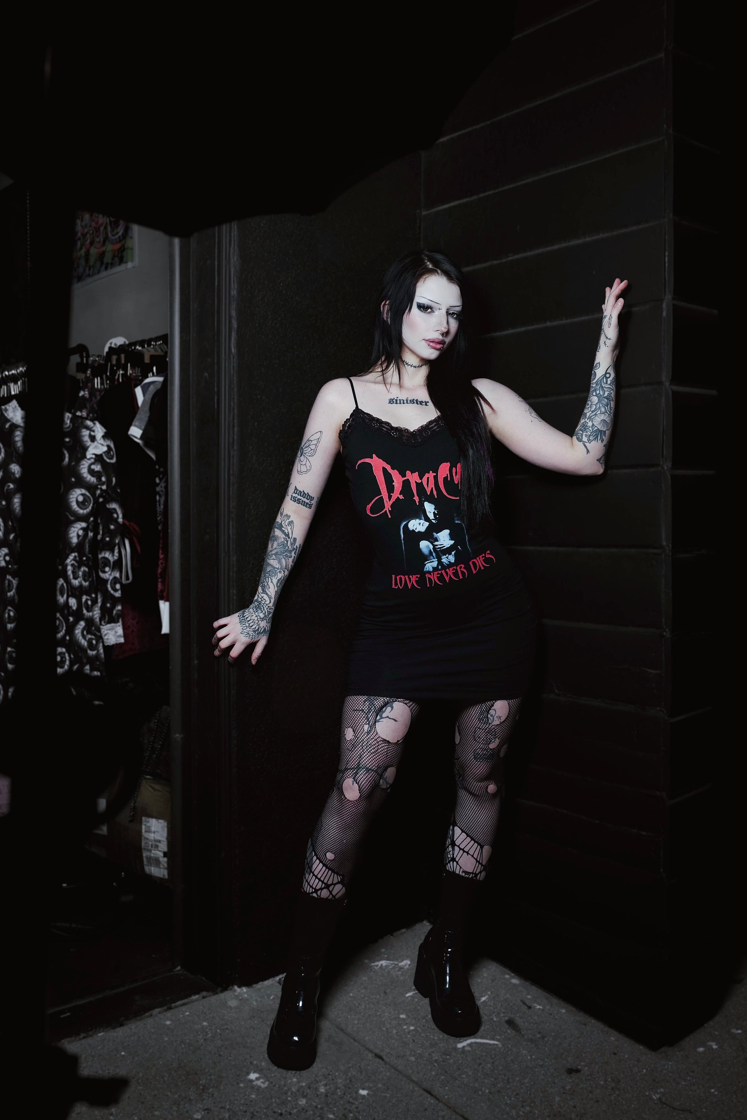 Dracula (Love never dies) Lace Strap Dress