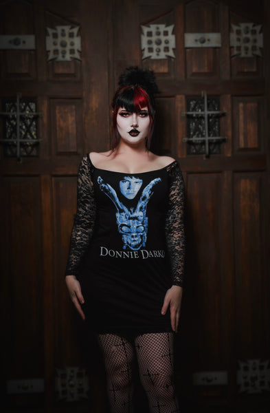 Donnie Darko Off- Shoulder Lace Dress