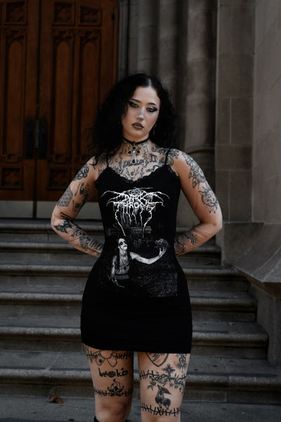 Darkthrone Lace Strap Dress