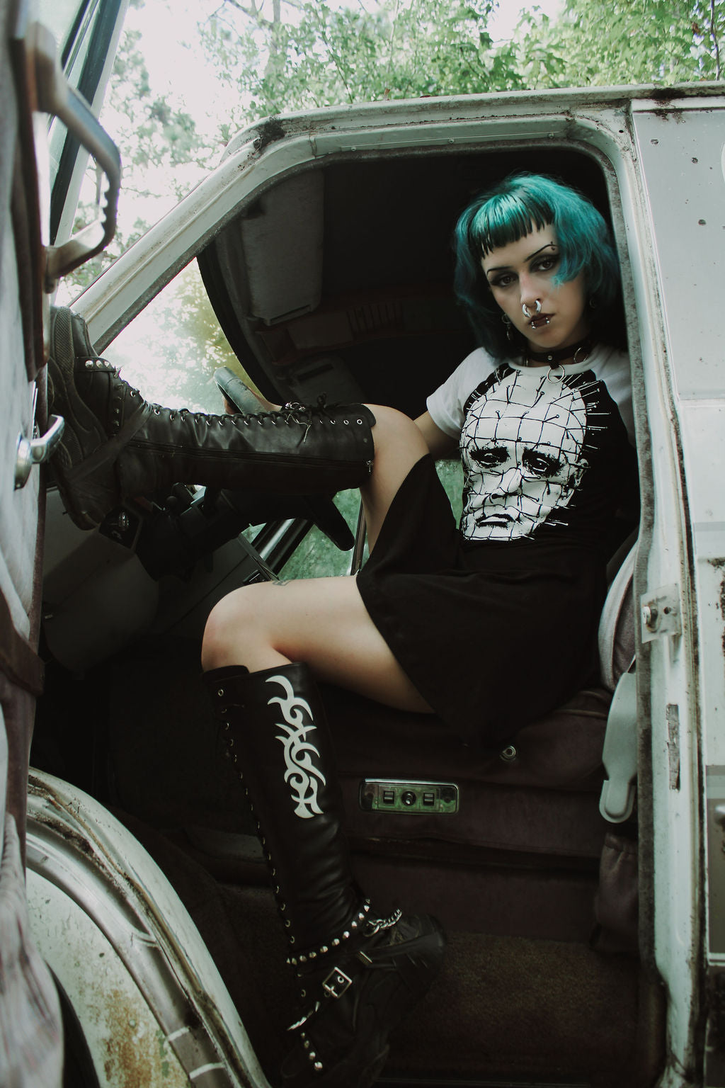 Pinhead (Face) Baby Doll Dress