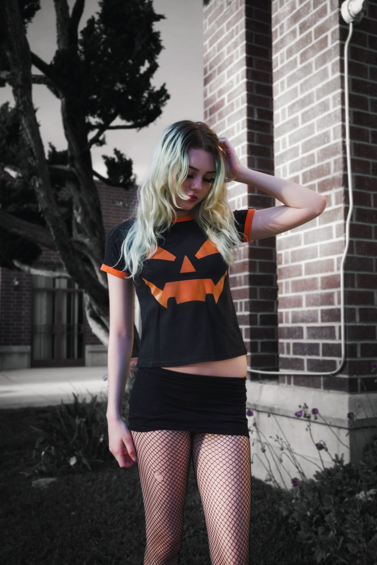 Pumpkin Ringer Tee