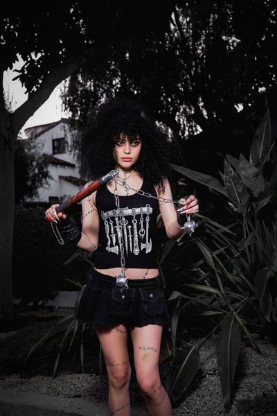 Medieval Weapons Ribbed Tank Top