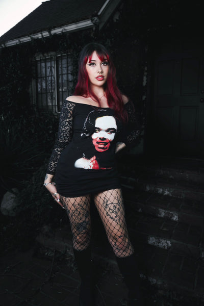 Sinners Off-Shoulder Lace Dress