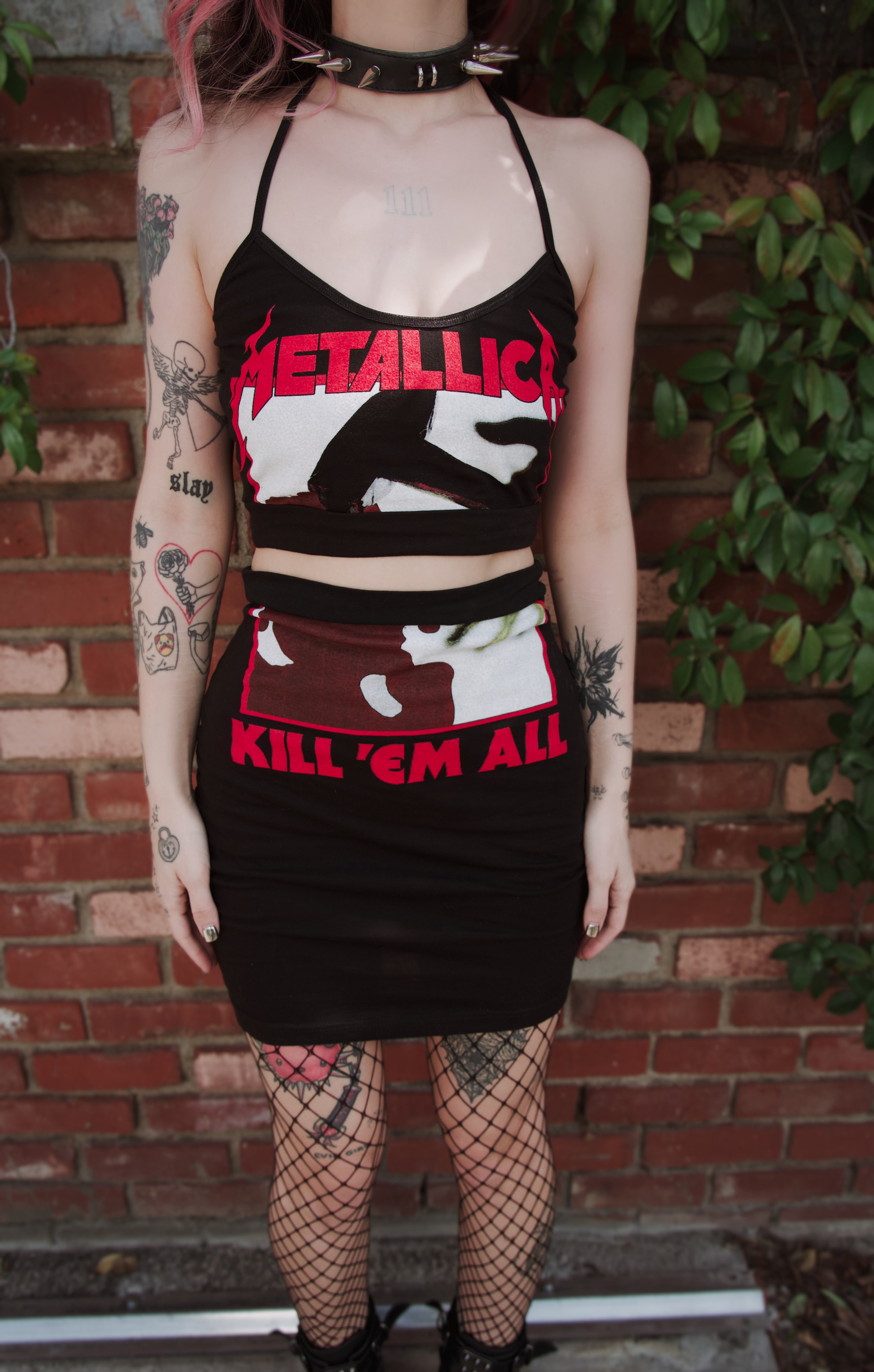 metallica oversized t shirt dress Distressed Metallica T-Shirt Dress