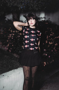Eyecandy Print Ringer Tee