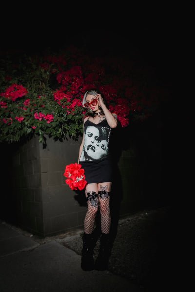 Type O' Negative Lace Strap Dress