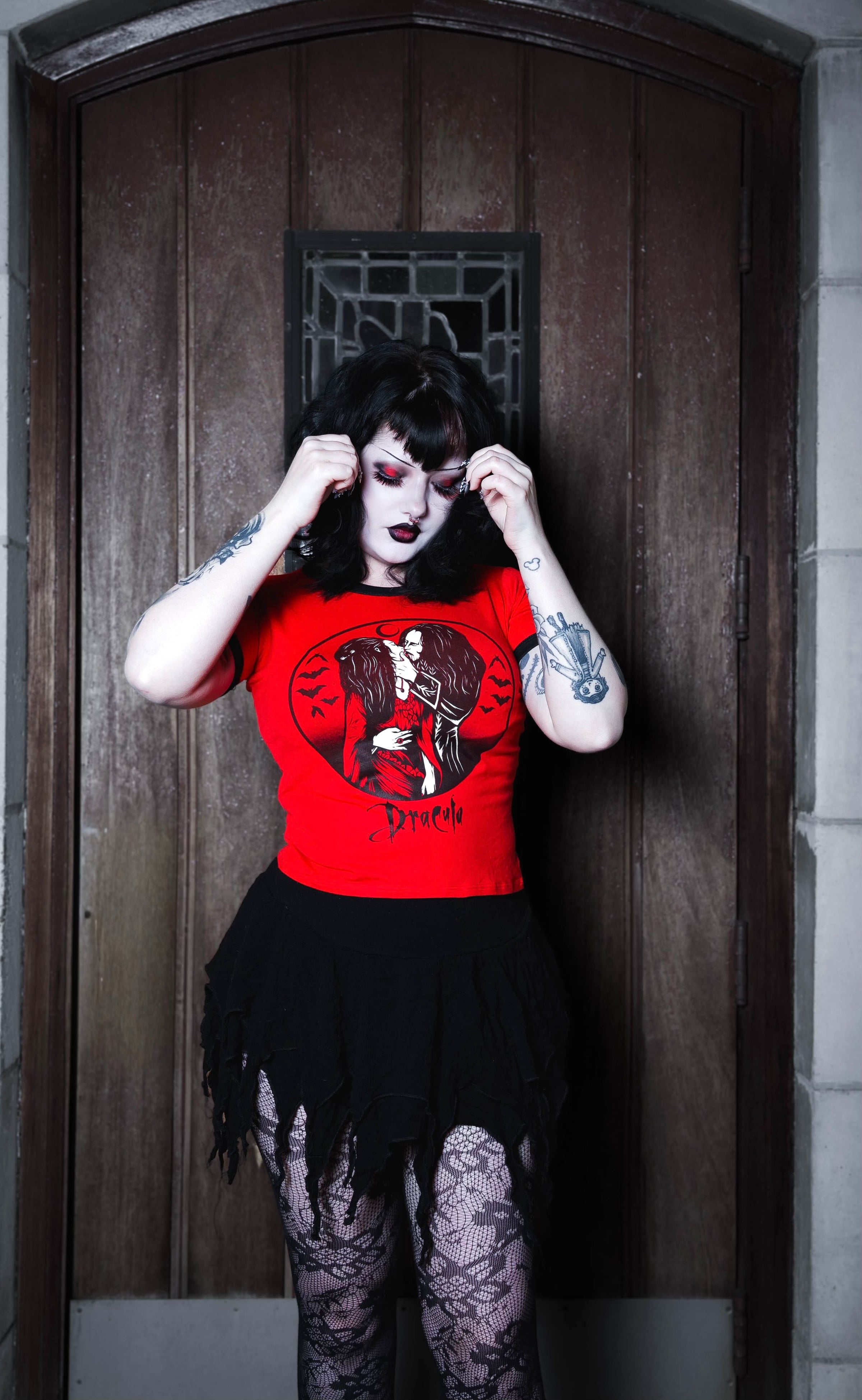 Dracula KISS Ringer Tee
