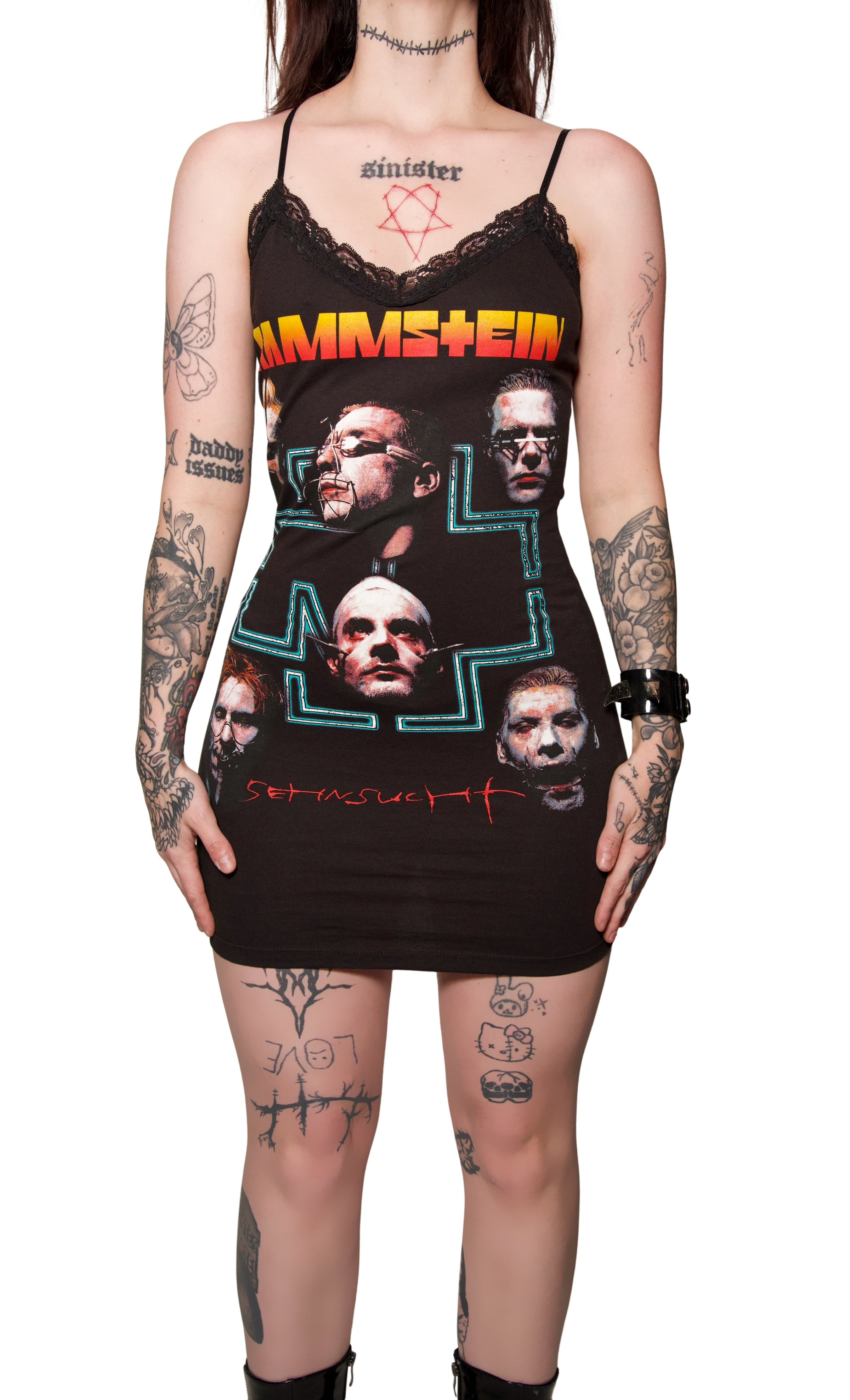 Rammstein Lace Strap Dress