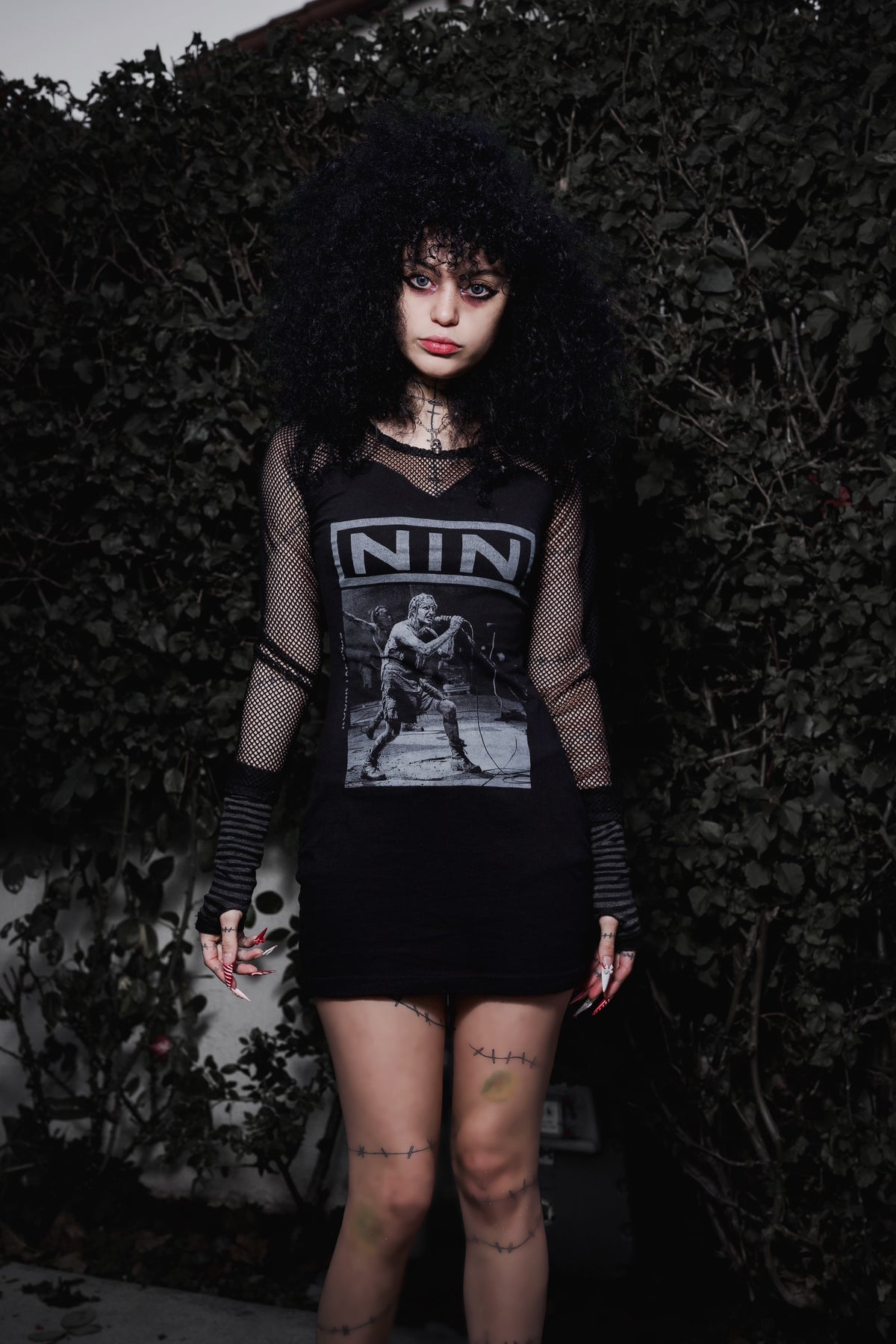 NIN Fishnet Dress