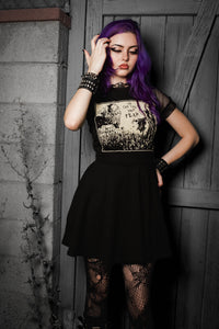 Jeepers Creepers Fishnet Baby Doll Dress