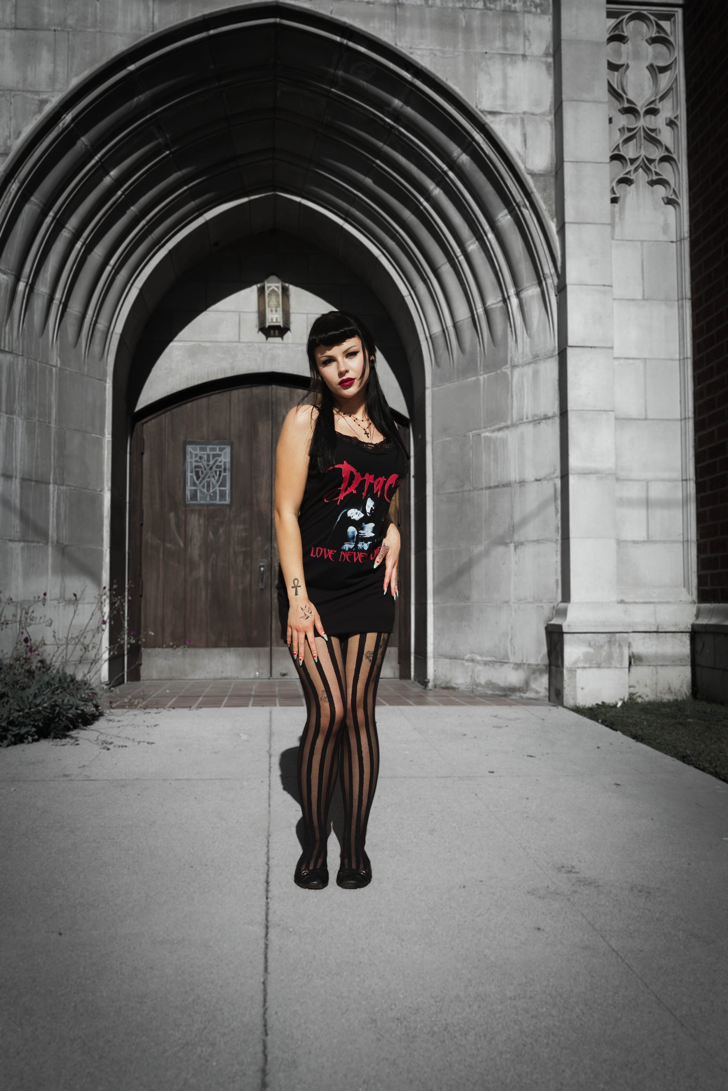 Dracula (Love never dies) Lace Strap Dress