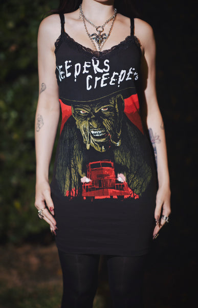 Jeepers Creepers Lace Strap Dress