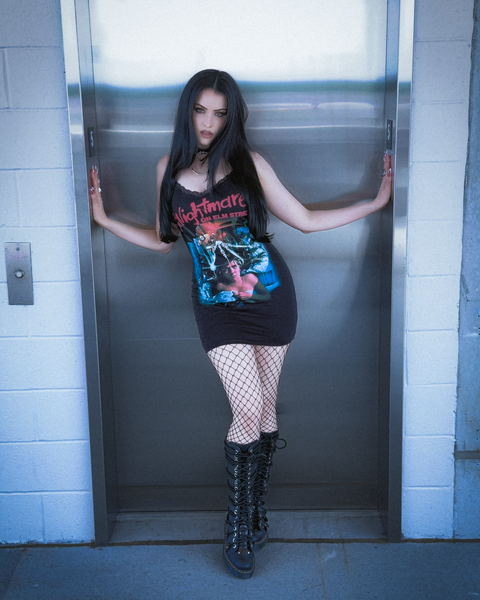 A Nightmare on Elm Street Claw Lace Strap Dress
