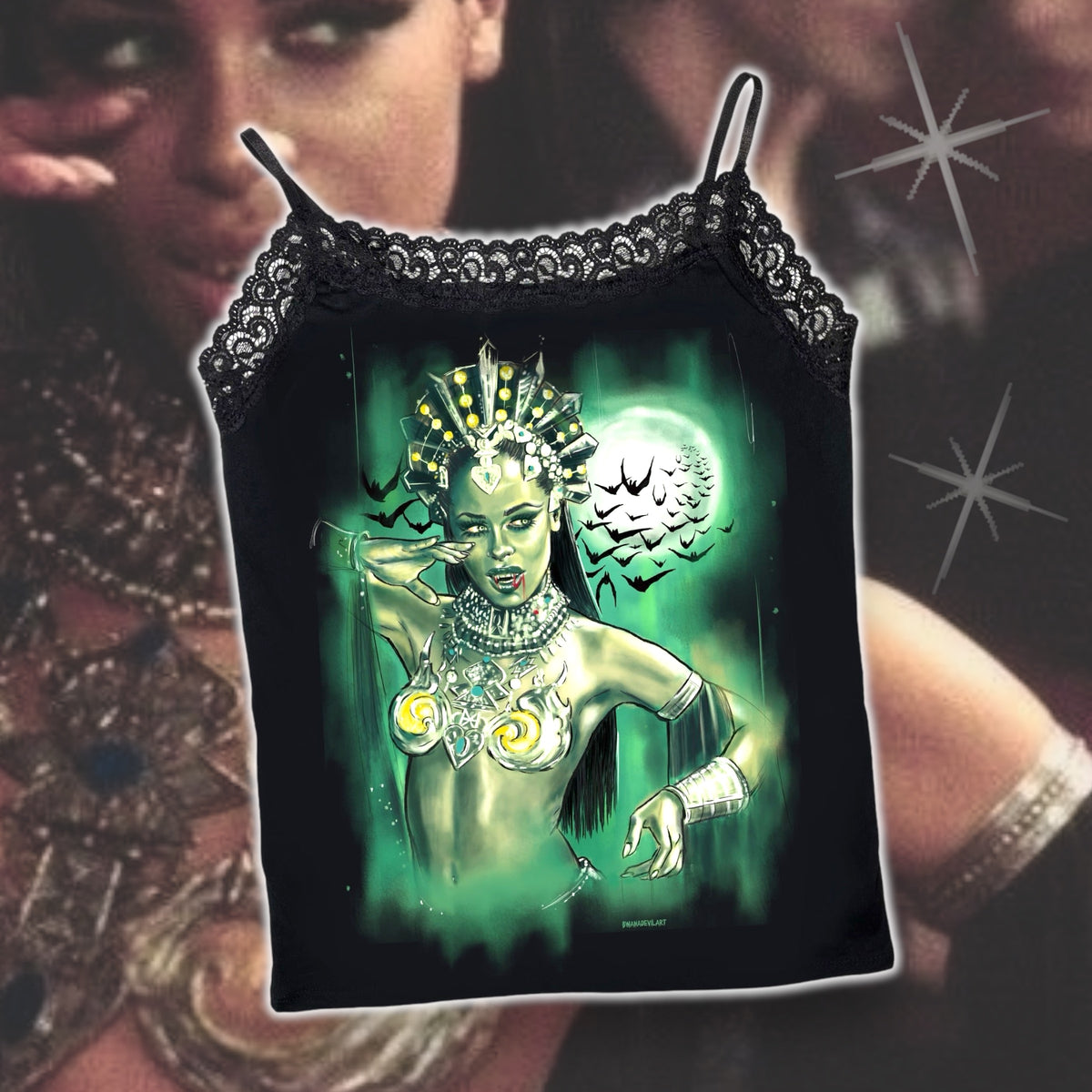 Queen Akasha (Full length) Lace Tank