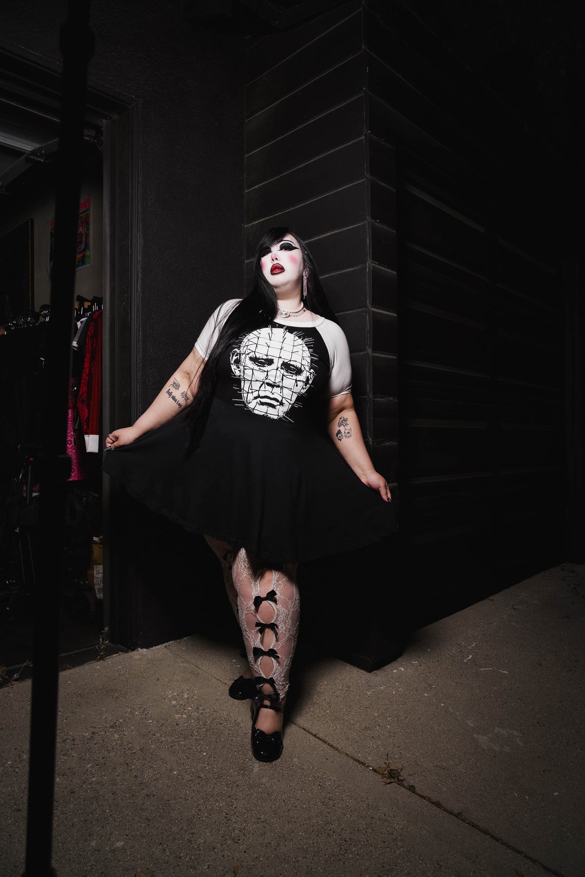 Pinhead (Face) Baby Doll Dress