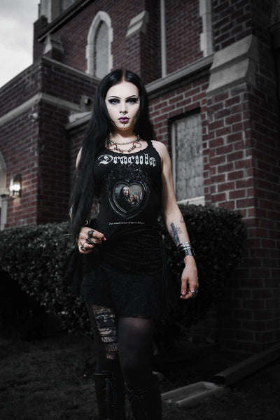 Oceans of Time Ribbed Lace Tank (Limited edition)